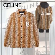 希少◆CELINE◆レオパード シェル コーチジャケット