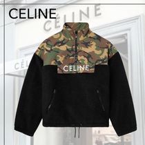 希少◆CELINE◆カモフラ フリース ハーフジップ プルオーバー