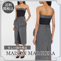 【MAISON MARGIELA】4ステッチ ウール ミディワンピース