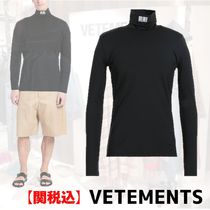 【関税込】VETEMENTS ジャージー タートルネック 長袖 Ｔシャツ