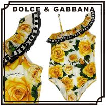 DOLCE & GABBANA イエローローズプリントスイムスーツ 大人もOK