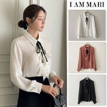 【I AM MARI】Train Frill Ribbon Blouse