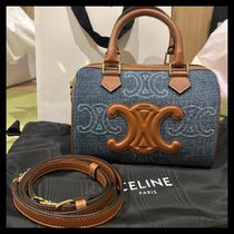 【おしゃれな配色！】CELINE トリオンフ スモール ボストン