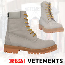 【関税込】VETEMENTS ショートレースアップブーツ