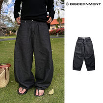 【DISCERNMENT】Black Non-Fade Basic Balloon Pants