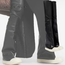 【RICK OWENS】オブリーク レザー オーバー ザ ニーブーツ