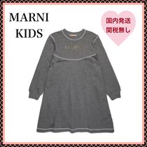 【関税無】 MARNI マルニ キッズ ロゴビーズワンピース