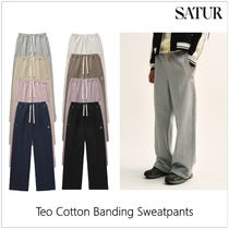 [SATUR]Teo Cotton Banding スウェットパンツ★新作・24AW★