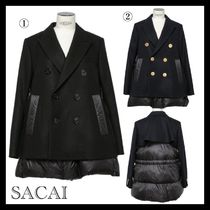 sacai 国内買付 Wool Melton x Puffer Jacket