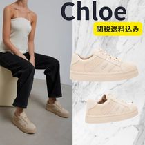 ヘルシー ☆ CHLOE クロエ Lauren beige suede sneakers