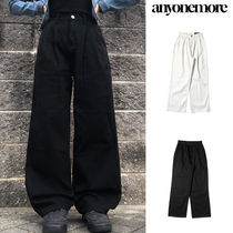 【Anyone more】Ref Cotton Pintuck Wide Pants