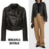 【WEEKEND MAX MARA】SALETTA ラムレザー ライダース ジャケット