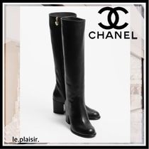 【スカートでもパンツインでもOK♪】CHANEL ロングブーツ ハート