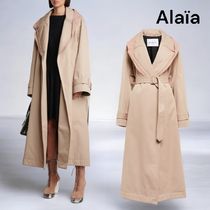 【ALAIA】アライア オーバーサイズ フード付き トレンチコート