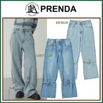 【PRENDA】 RIBBON STRING POINT DENIM PANTS /追跡付