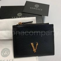 【関込】VERSACE ヴェルサーチェ◆バロック Vロゴ カードケース