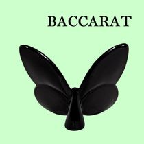 【BACCARAT】 Papillon Crystal Lucky Black チョウ 装飾品