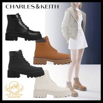 CHARLES＆KEITH レースアップブーツ スタイリッシュ 24AW