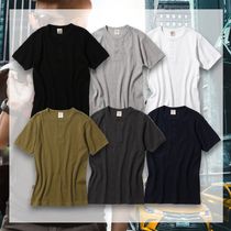 国内発/本物保証/AVIREX リブ 半袖 ヘンリーネック Tシャツ 6色