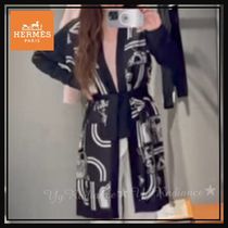 【エレガントな大人コーデ♡】HERMES ロング カーディガン