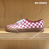 VANS★AUTHENTIC★兼用★FAT LACE CHECKER RED