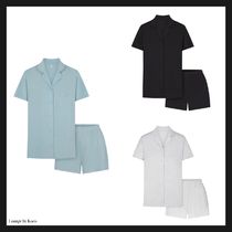 【SKIMS】SKIM SLEEP SHORT SLEEVE BUTTON UP SET