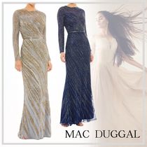 気品溢れる【MAC DUGGAL】イブニングドレス ハンドビーズ 24AW