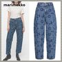 marimekko デニム・ジーパン 【marimekko】Maridenim Barrel Unikko ジーンズ