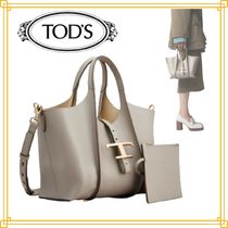 TOD’Sトッズ　T タイムレスショッピングバッグレザーミニ