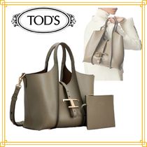 TOD’Sトッズ　T タイムレスショッピングバッグレザーミニ