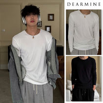 【DEARMINE】Cutting Ribbed Long Sleeve T-shirt