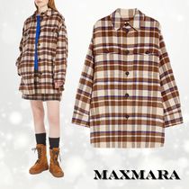 【MaxMara】NOCCIOLA チェック ウール混紡 3ピースジャケット