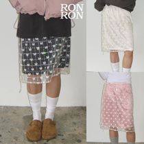 【RONRON】24fw SATIN LAYERED BANDING SKIRT
