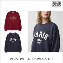 [MARITHE]PARIS OVERSIZED スウェットシャツ★新作・24AW★