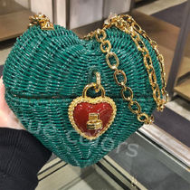 DOLCE&GABBANA HEART BOX ツイストロック かごバッグ *EMERALD