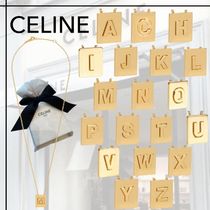 関税/送料込◆CELINE◆イニシャル アルファベット ネックレス