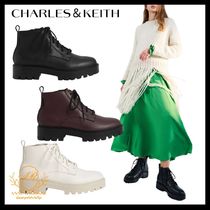 CHARLES＆KEITH レースアップブーツ スタイリッシュ 24AW