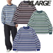 すぐ届く☆XLARGE 長袖 クルーネックTシャツ ジャガード柄 ロゴ