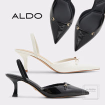 【ALDO】エナメル☆Nailah☆ミドルヒール・スリングバック5.7㎝