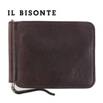 IL BISONTE マネークリップ 二つ折り財布 メンズ ブランド 人気