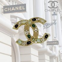 【ビジューきらめく★】CHANEL ココマーク ブローチ