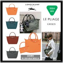 2024 秋冬 最新色 Longchamp*Le Pliage Green*手提げ S