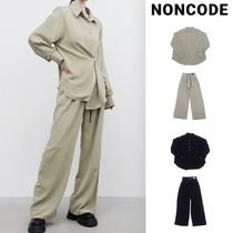 【NONCODE】Meaty Two-Way Shirt + String Pants Set