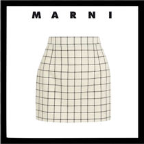 素敵☆MARNI ウールジャカード ミニスカート チェック