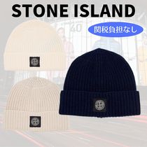 関税込★★VIP【STONE ISLAND】ロゴパッチ リブニット★ビーニー