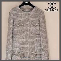 ≪首元スッキリ≫CHANEL ツイードジャケット 24B