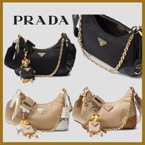 *PRADA* Re-Edition 2005 Re-Nylon xサフィアーノレザー バッグ*