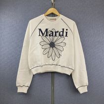 ●Mardi Mercredi●SWEATSHIRT RAGLAN FLOWERMARDI_WHITE NAVY