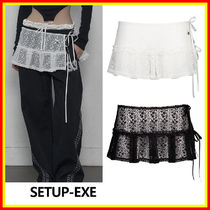 [SETUP-EXE] LACE PLEATS SKIRT / 追跡付