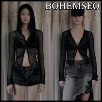 【BOHEMIAN SEOUL】BOHEMSEO SEE-THROUGH SHIRRING HOODIE